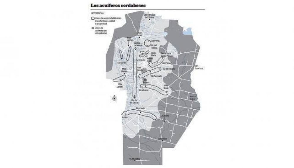 Hay m�s agua bajo tierra que en r�os y diques
