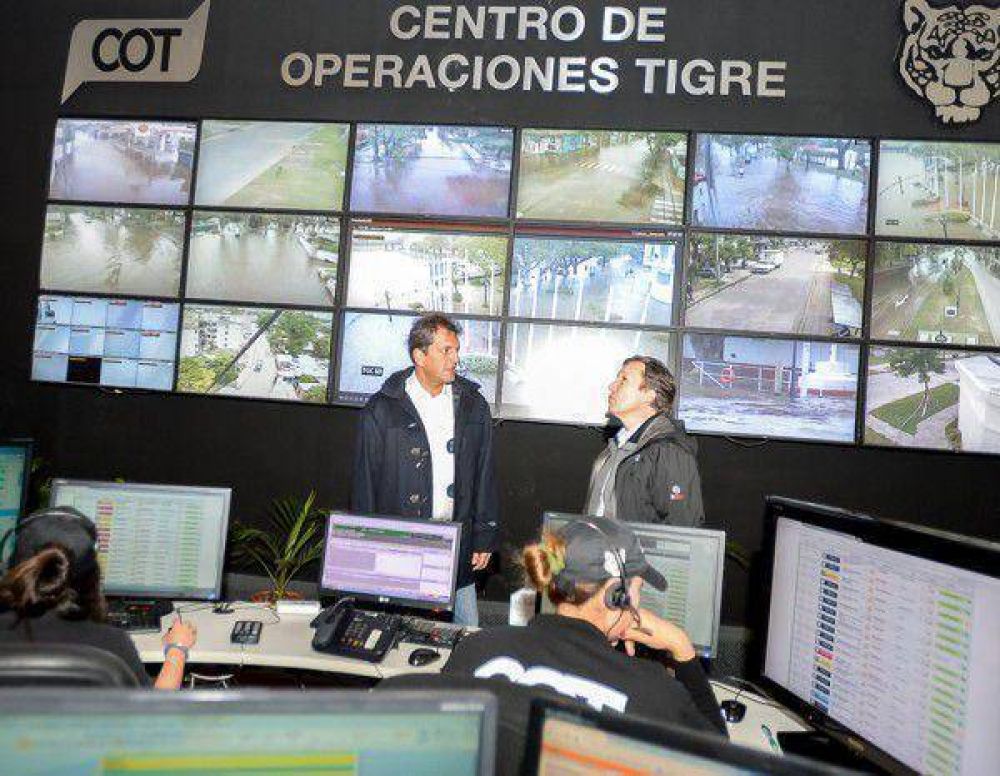 Bevilacqua visit� a Massa: plantearon la necesidad de m�s c�maras para Bah�a