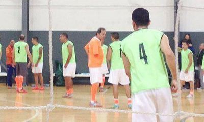 Scioli en Pilar, habl� de inundaciones y despu�s se fue a jugar a la pelota