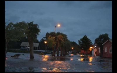 Villa Paranacito es azotada por el temporal