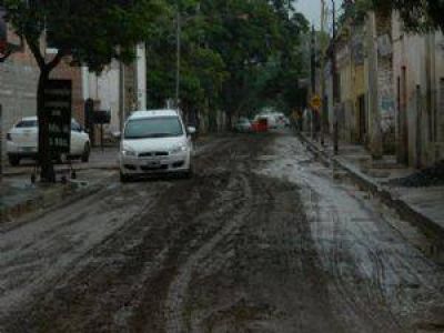 La Municipalidad de Valle Viejo hizo paralizar la obra de cloacas