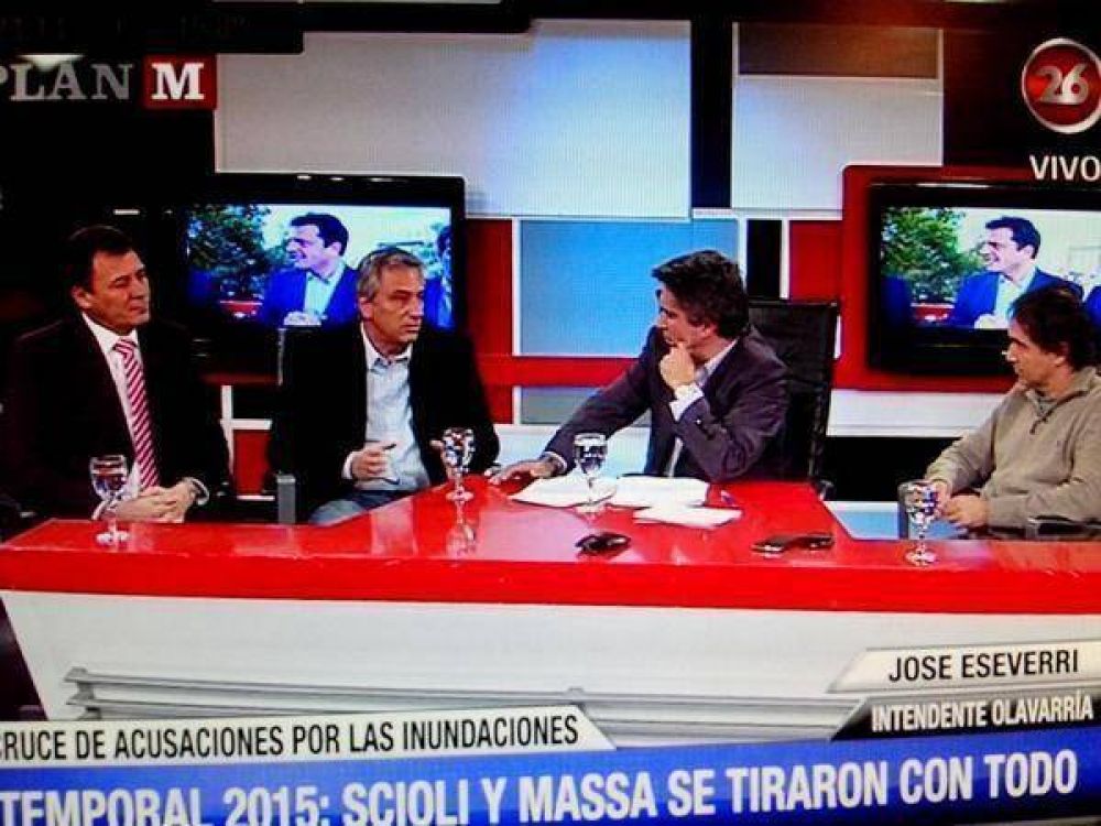 Eseverri cruz� muy duro a Scioli en TV por las inundaciones