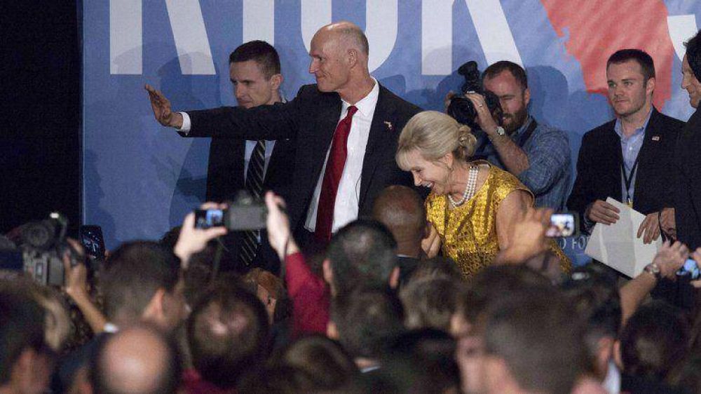 El republicano Scott fue reelecto como gobernador de Florida
