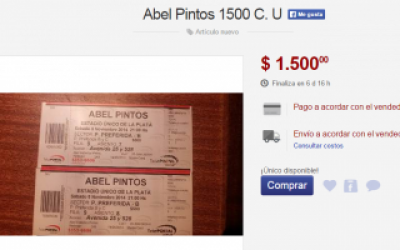 Abel Pintos en La Plata: Piden hasta $1500 por entradas en reventa