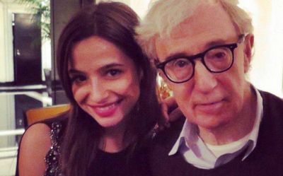Brenda Asnicar y su selfie con Woody Allen