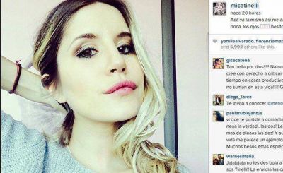 Micaela Tinelli se cruz� con seguidores que la cuestionaron por una foto en Instagram