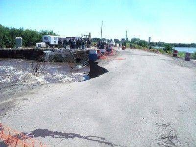 Se cay� el puente by pass de la Ruta 41