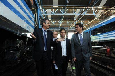 Randazzo, Capitanich, Kicillof y Parrilli visitaron talleres de Victoria