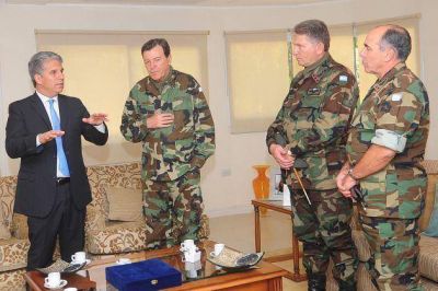 El gobernador recibi� al jefe del Ej�rcito C�sar Milani