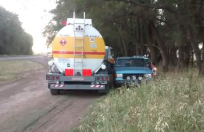 Robaban nafta en la 33 y lleg� la Patrulla