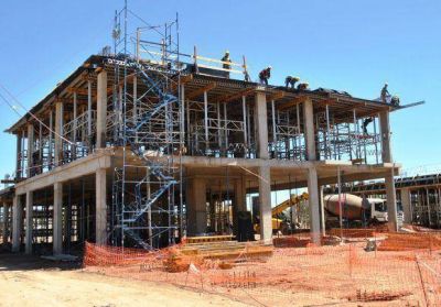 Detalle del avance del nuevo hospital