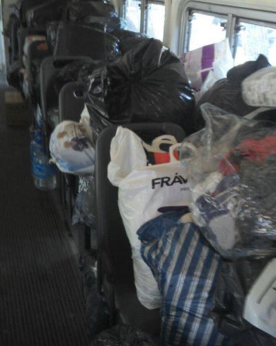 Lleg� a Luj�n el Tren Solidario