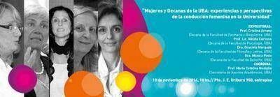 Mujeres y decanas de la UBA analizan la participaci�n femenina en la Universidad