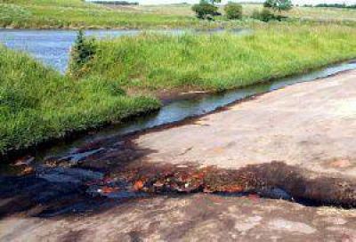 Hay una importante p�rdida de agua en la ribera del r�o