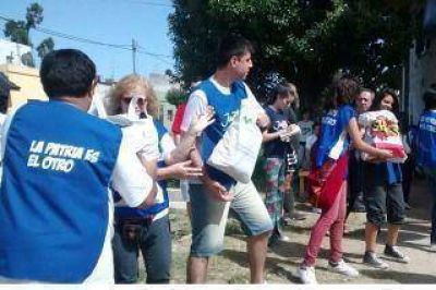 Desarrollo Social continu� con los trabajos en los distritos inundados
