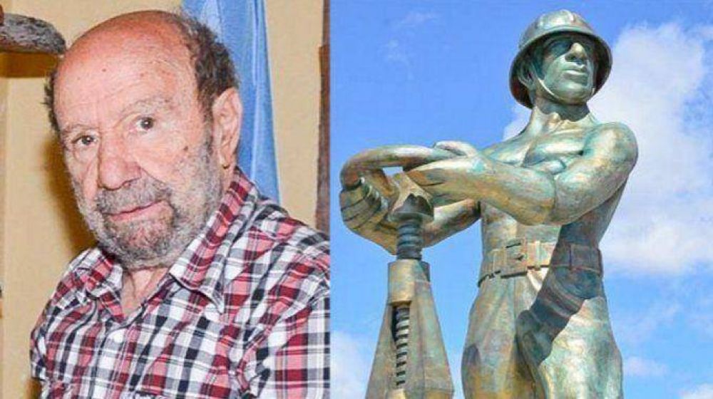 Falleci� el creador del monumento al obrero petrolero de Caleta Olivia