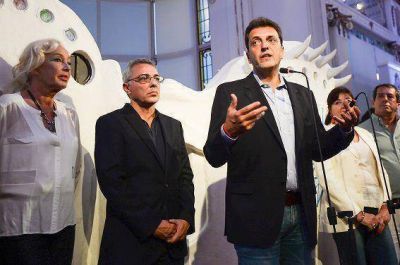 Massa y Zamora inauguraron una muestra homenaje a P�ez Vilar�