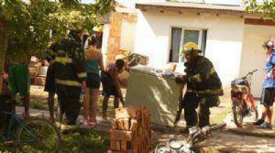 Incendio en una vivienda provoc� importantes p�rdidas