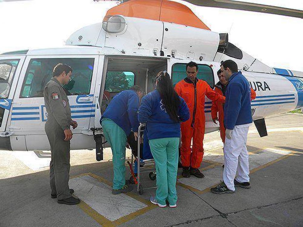 Prefectura evacu� de urgencia a tripulante de un pesquero uruguayo