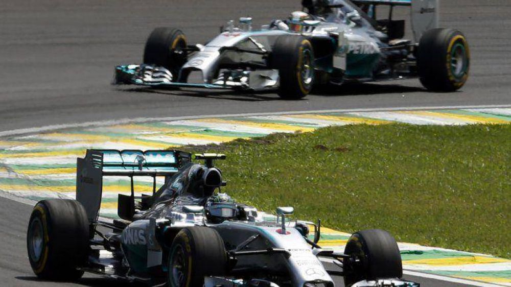 Nico Rosberg gan� el GP de Brasil y posterg� el festejo de Hamilton