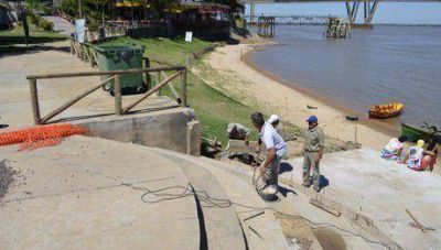 Corrientes: avanzan con nuevas obras en el acceso a la playa Islas Malvinas