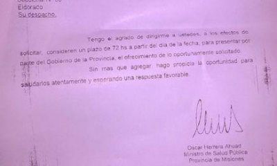 Los trabajadores de salud esperan respuesta dentro de las 72 horas