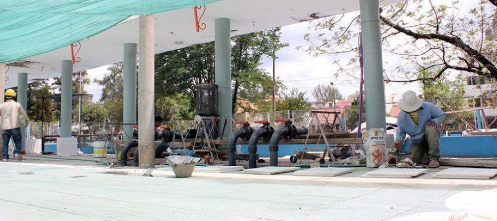 AVANZAN LAS OBRAS EN EL PRIMER NATATORIO CLIMATIZADO
