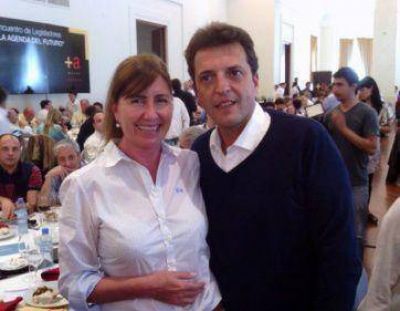 Stolbizer y la massista Schwindt, juntas