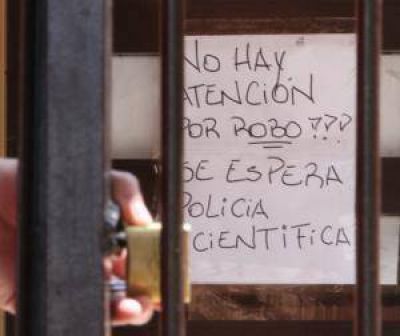 No atienden porque les robaron y no van a hacer las pericias