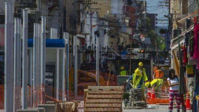 Paralizan las obras de las peatonales