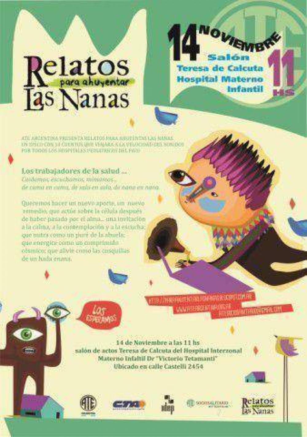 Presentar�n �Relatos para ahuyentar las nanas� en el Materno Infantil 