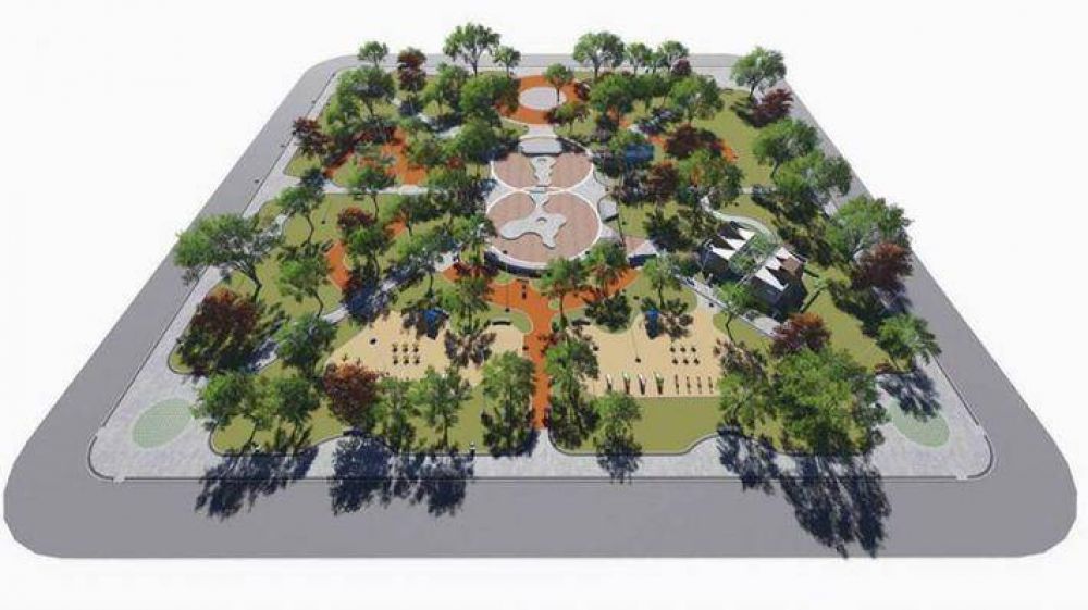 Con una inversi�n de $ 9.220.514 Campo Largo inicia este lunes la refacci�n de su plaza central
