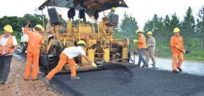 Gran avance del asfaltado de varias rutas en la Provincia