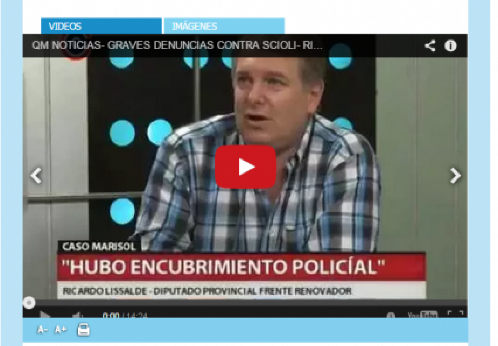 Sobrefacturaci�n de obras | LISSALDE AMPLI� LA DENUNCIA DEL DIPUTADO ABARCA.