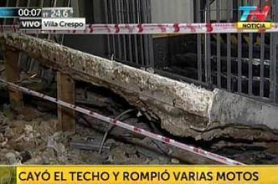 Susto y milagro en Villa Crespo: se desmoron� la loza de un gimnasio