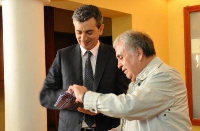 Cant�n recibi� al Ministro del Interior y Transporte nacional Florencio Randazzo