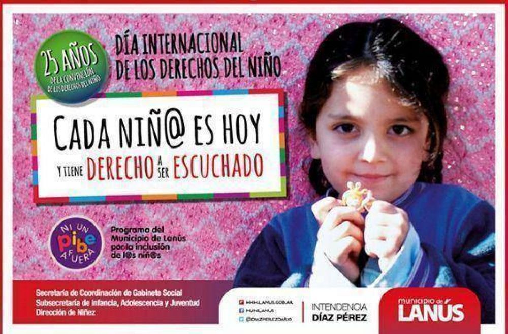 LAN�S CELEBRA LOS 25 A�OS DE LA CONVENCI�N INTERNACIONAL DE LOS DERECHOS DEL NI�O