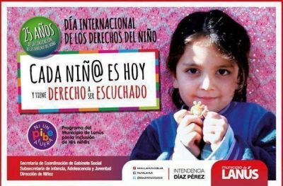 LAN�S CELEBRA LOS 25 A�OS DE LA CONVENCI�N INTERNACIONAL DE LOS DERECHOS DEL NI�O