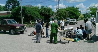 Adelanto: Un motociclista herido tras accidente en 32 y 39