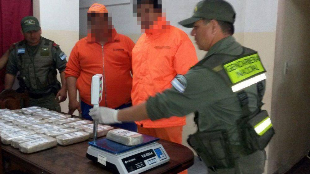 Gendarmer�a incaut� m�s de 31 kg de coca�na en El Naranjo
