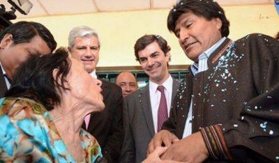 Ning�n funcionario nacional en la visita del Presidente de Bolivia Evo Morales a Salta