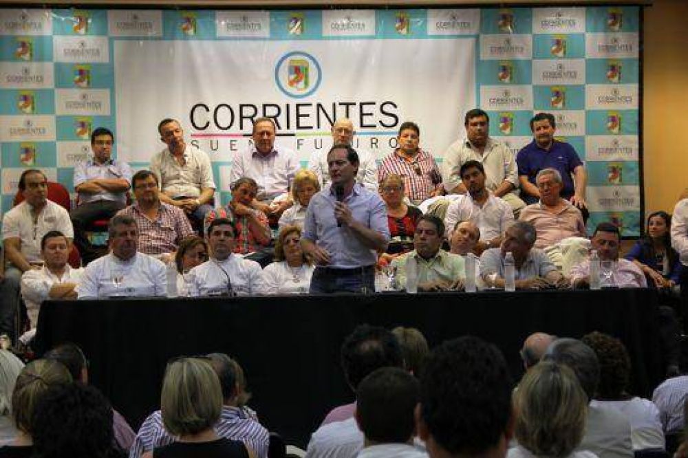 Con lderes territoriales del PJ, Camau lanz Corrientes Suea Futuro