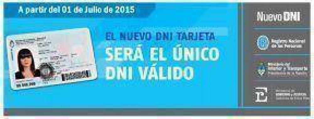 M�s de un mill�n de entrerrianos ya tienen su nuevo DNI