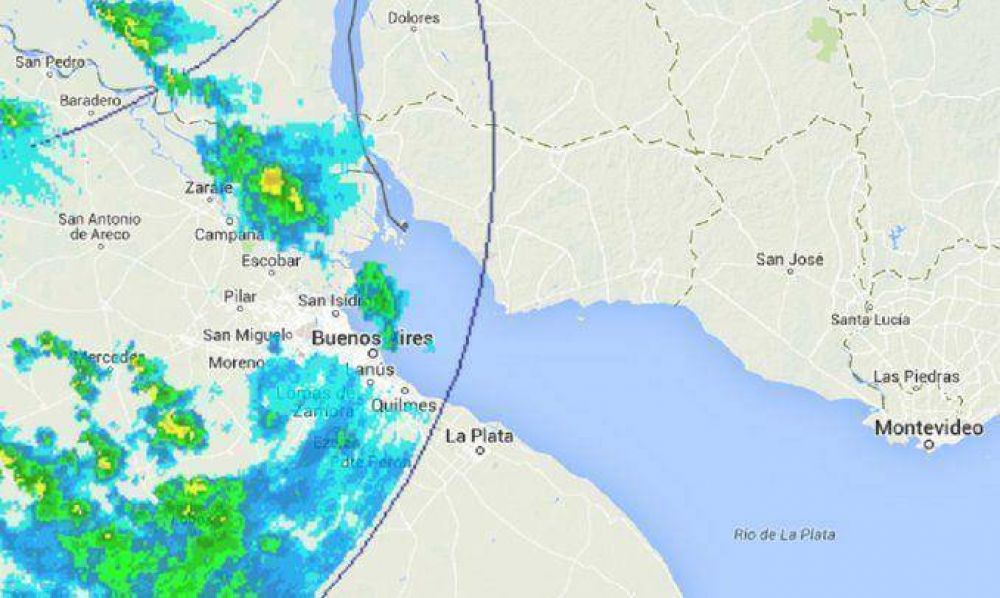 Un feriado con alerta por tormentas fuertes y ocasional ca�da de granizo en la Ciudad