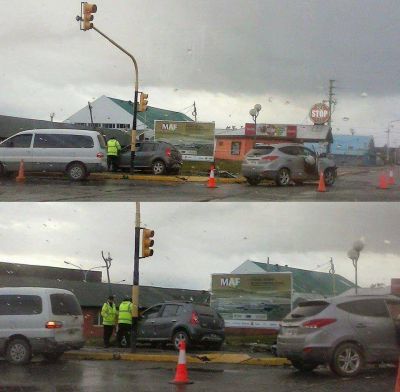 Choque en 12 de Octubre y Maipu