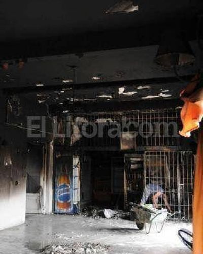 Incendio en el comedor del Centro Castellano