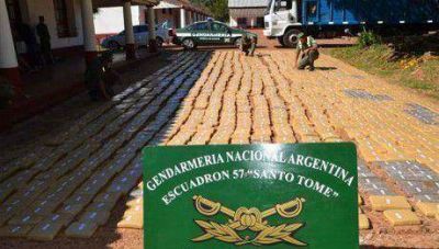 Corrientes: Gendarmer�a Nacional incaut� m�s de 2.550 kilos de droga