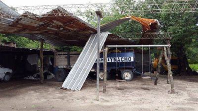Una feroz tormenta caus� graves da�os en el interior provincial