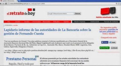 Recuerdan el d�a que Guglielmotti realiz� graves acusaciones contra Fernando Cuesta, el mismo que hoy integra su lista, la Celeste N� 1