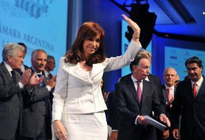 Cristina reapareci� en p�blico: 